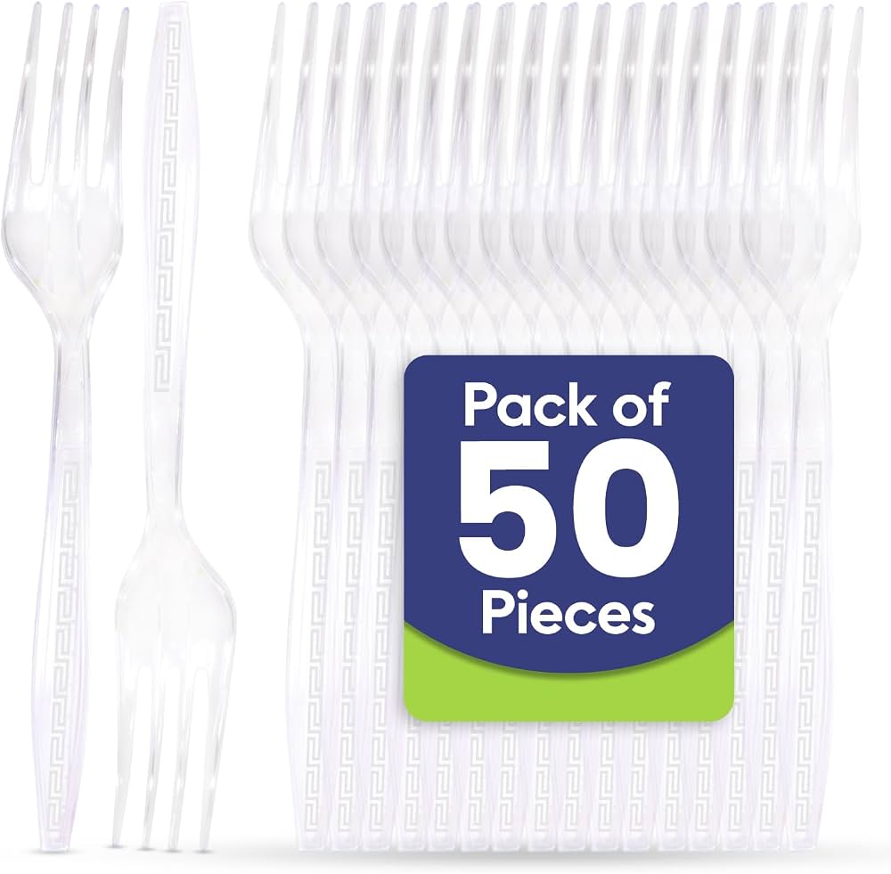 Plastic Fork 50 Pack of 3s Pack Pack of 3