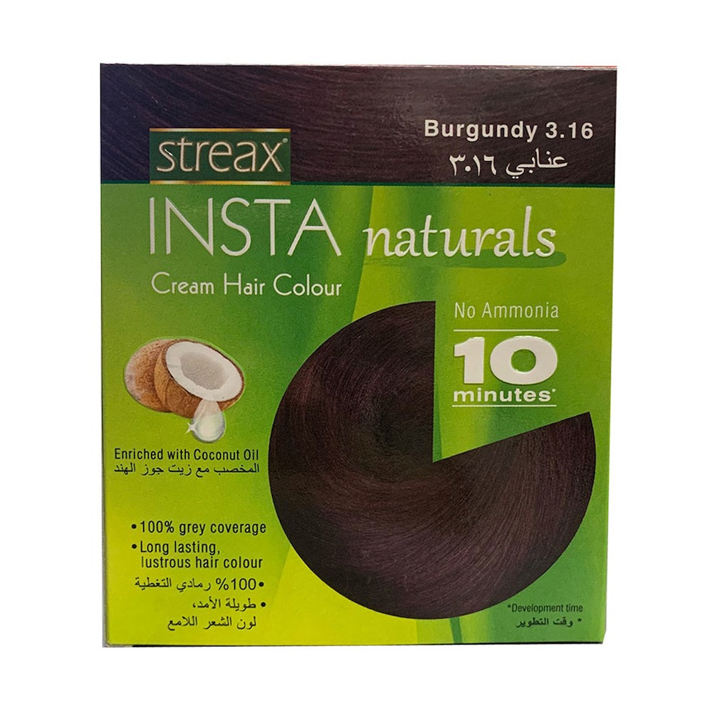 STREAX Insta Cream Hair Colour Burgundy 15ml Piece