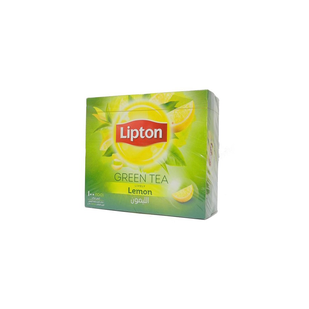 Lipton Green Tea Lemon-100 Tea Bags Pack of 12