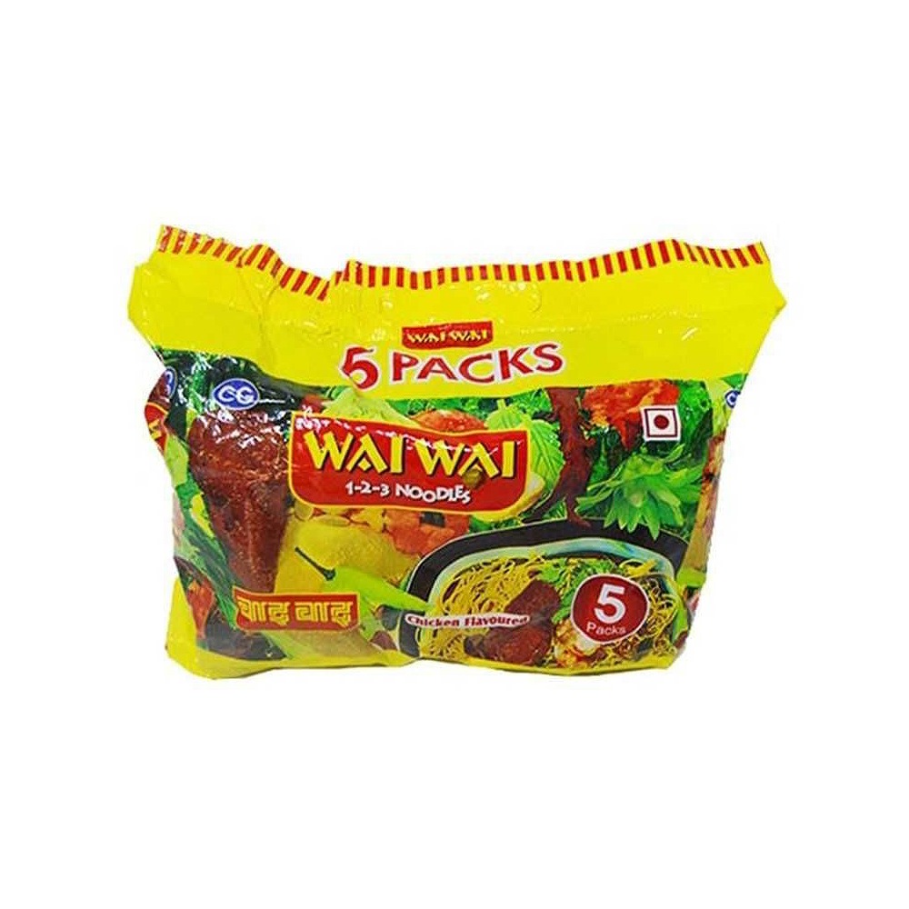 Wai Wai Chicken Flavored Noodles pack 75g