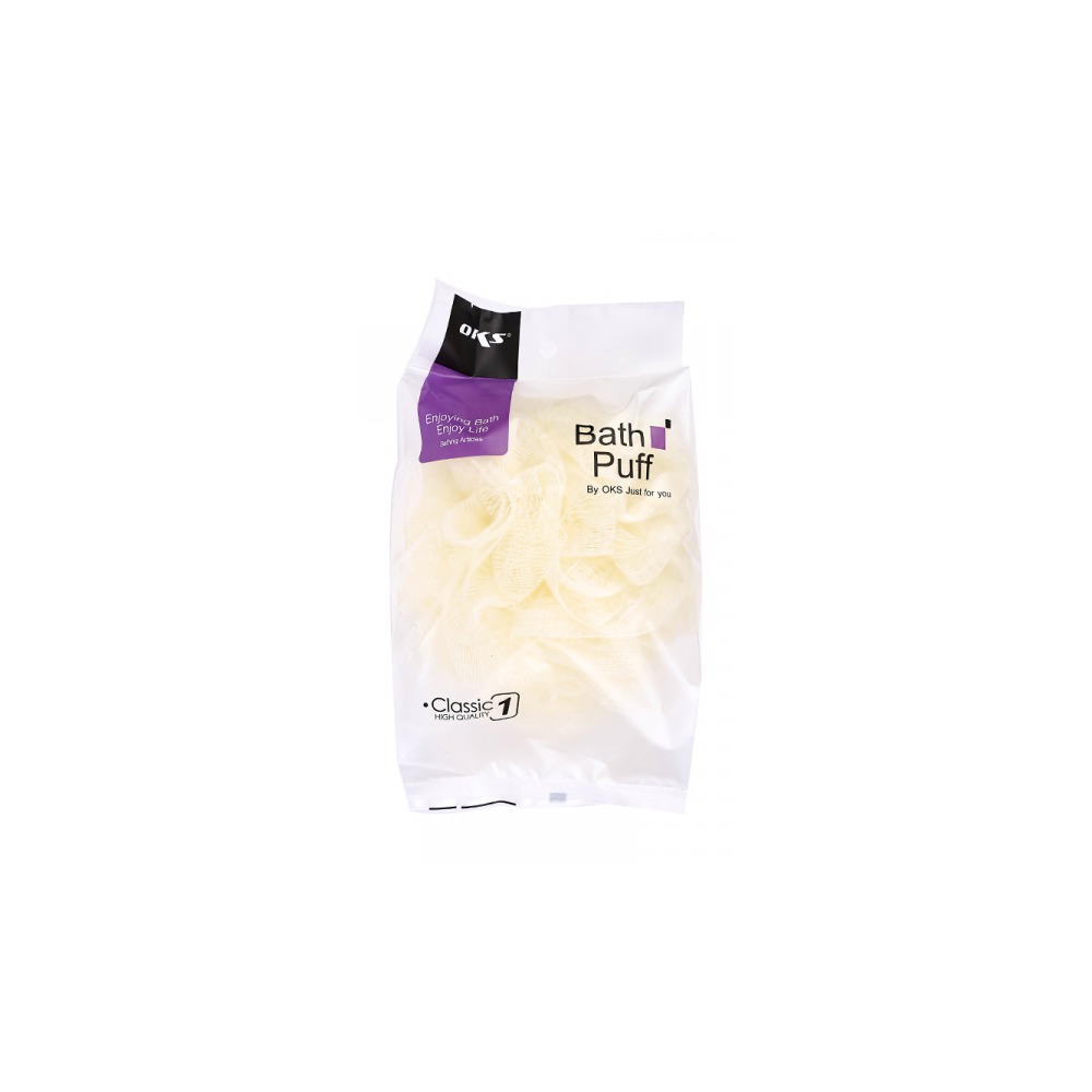 OKS Bath Puff 1 Pack of 4