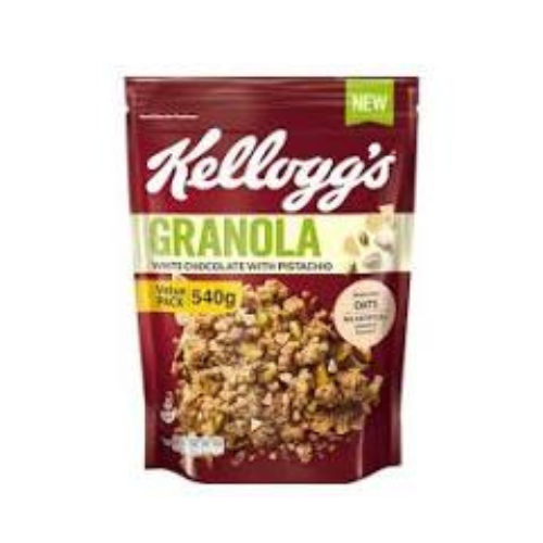 Kelloggs Granola White Choco & Pista 540GR Carton Pack of 5