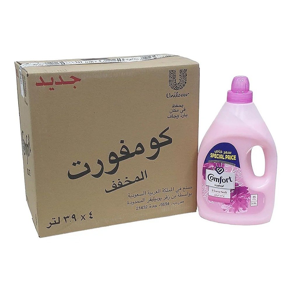 Comfort Flora Soft Pink Fabric Conditioner 3.9LT Piece